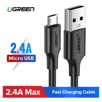 Kabel USB do Micro USB UGREEN QC 3.0 2.4A 0.5m (czarny)